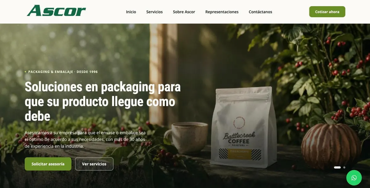 Sitio web de Ascor